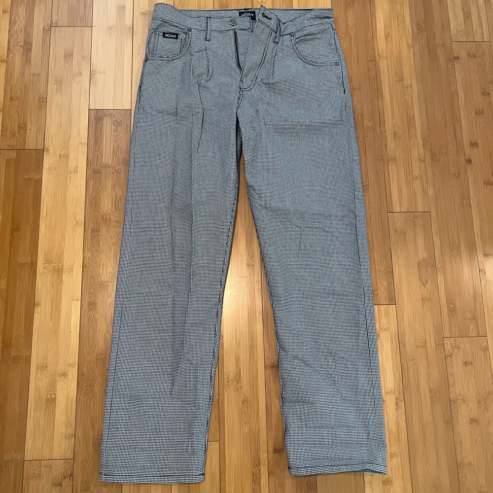 Noah NYC Houndstooth Pleated Pants - Picture 1 of 4